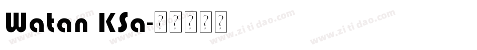 Watan KSa字体转换
